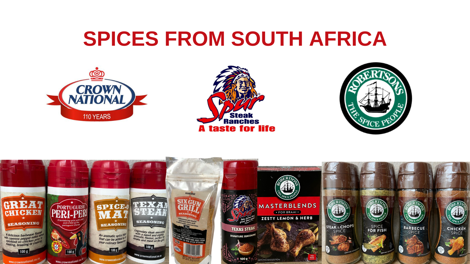 SPICE FROM SOUTH AFRICA